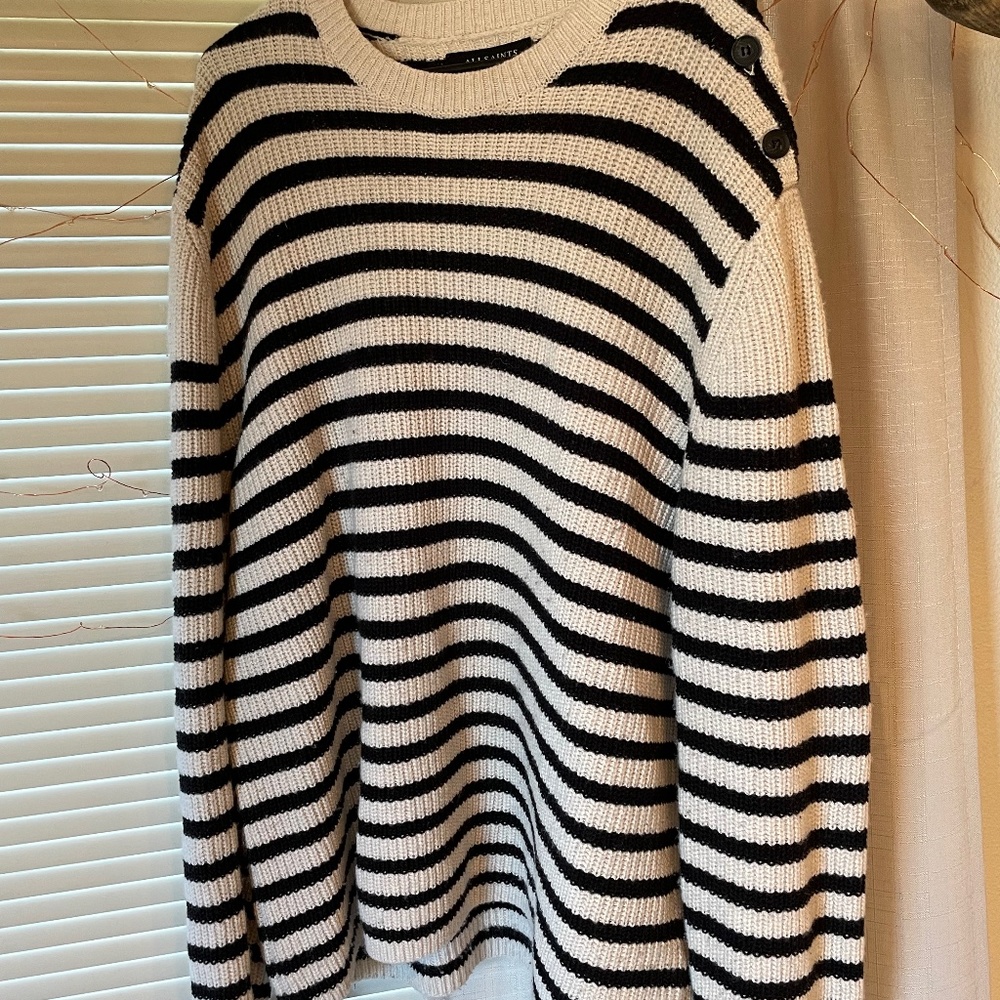 Allsaints Mens Striped Sweater M